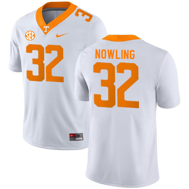 Tennessee Volunteers #32 Billy Nowling College Football Jerseys Stitched Sale-White